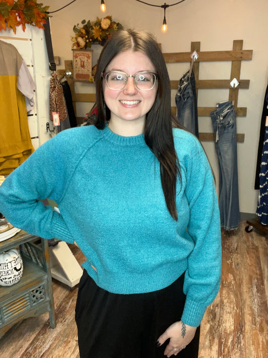 Melange Raglan Sweater