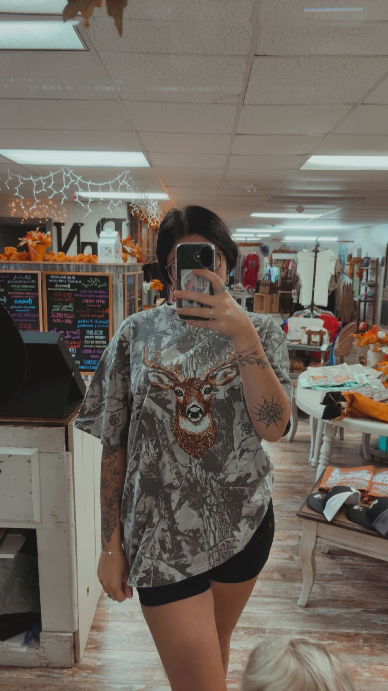 Camo Deer Oversized Tee