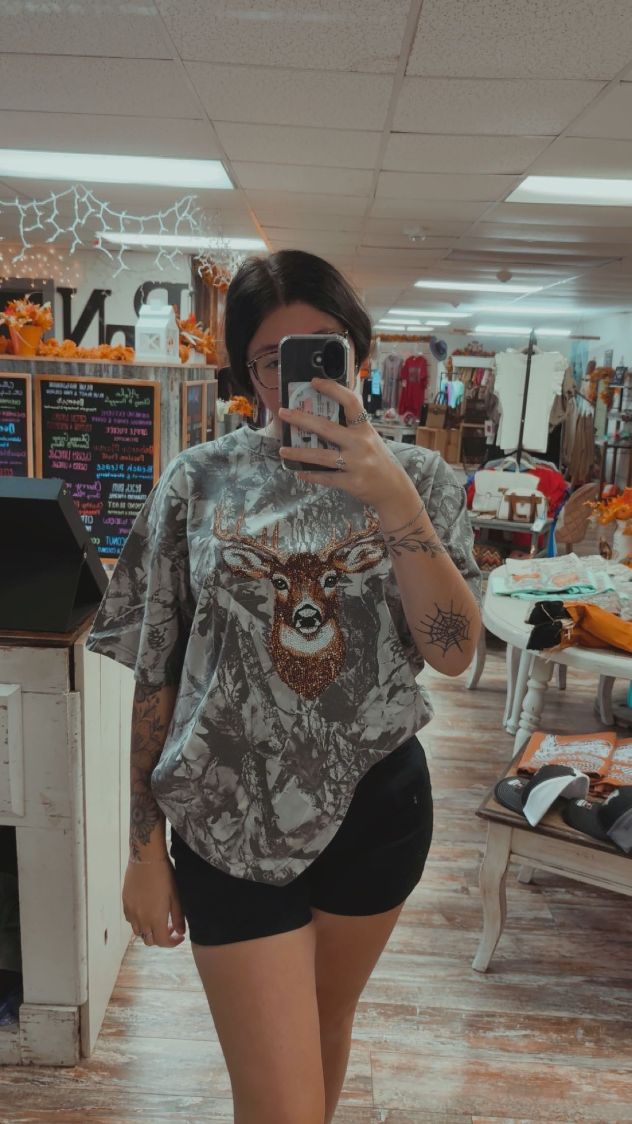 Camo Deer Oversized Tee