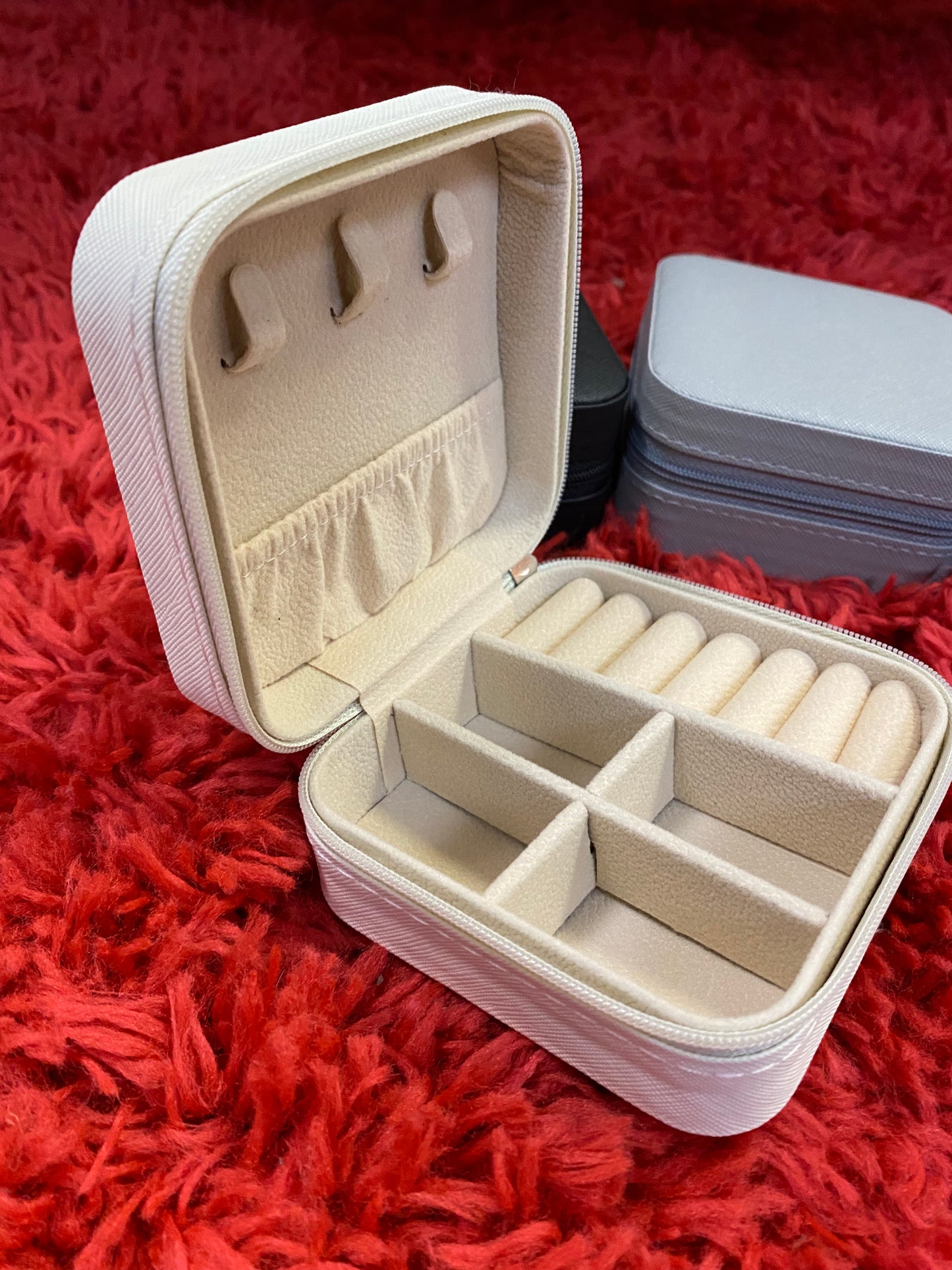 Leather Portable Travel Jewelry Box