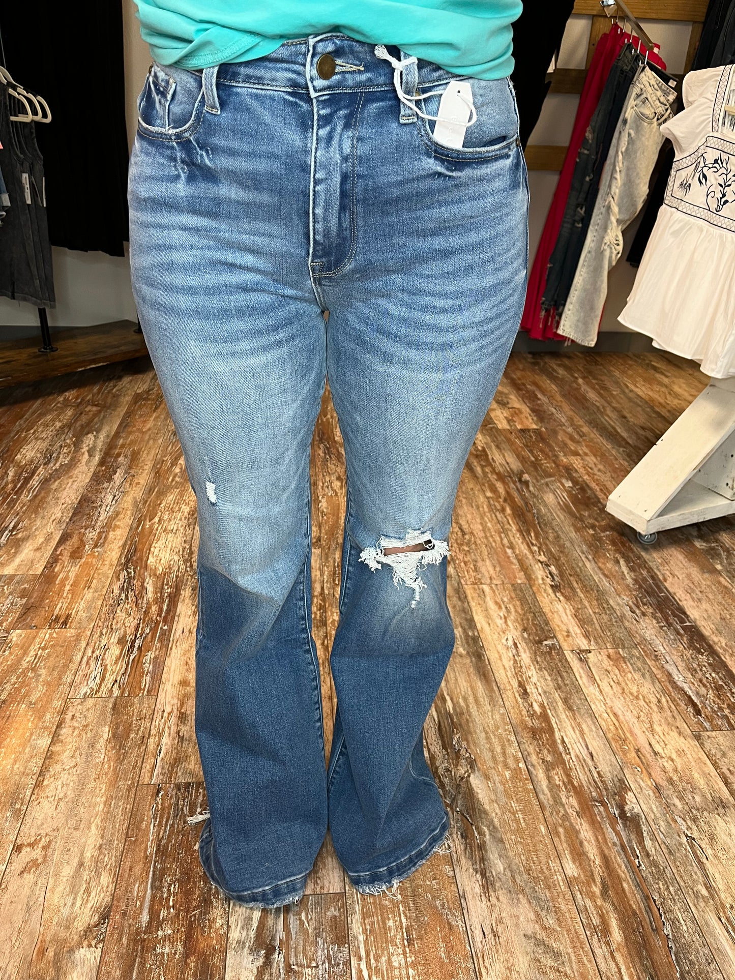 Petra Super High Rise 70's Inspired Flare Jeans