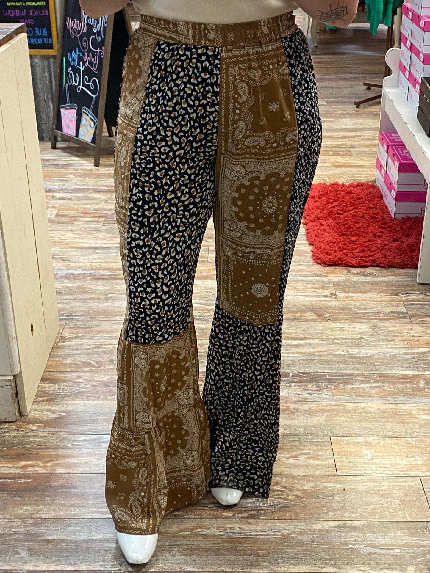 Leopard And Paisley Flow Pants