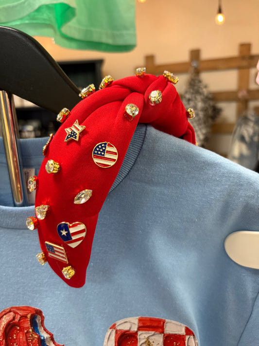Patriotic Stud Headband