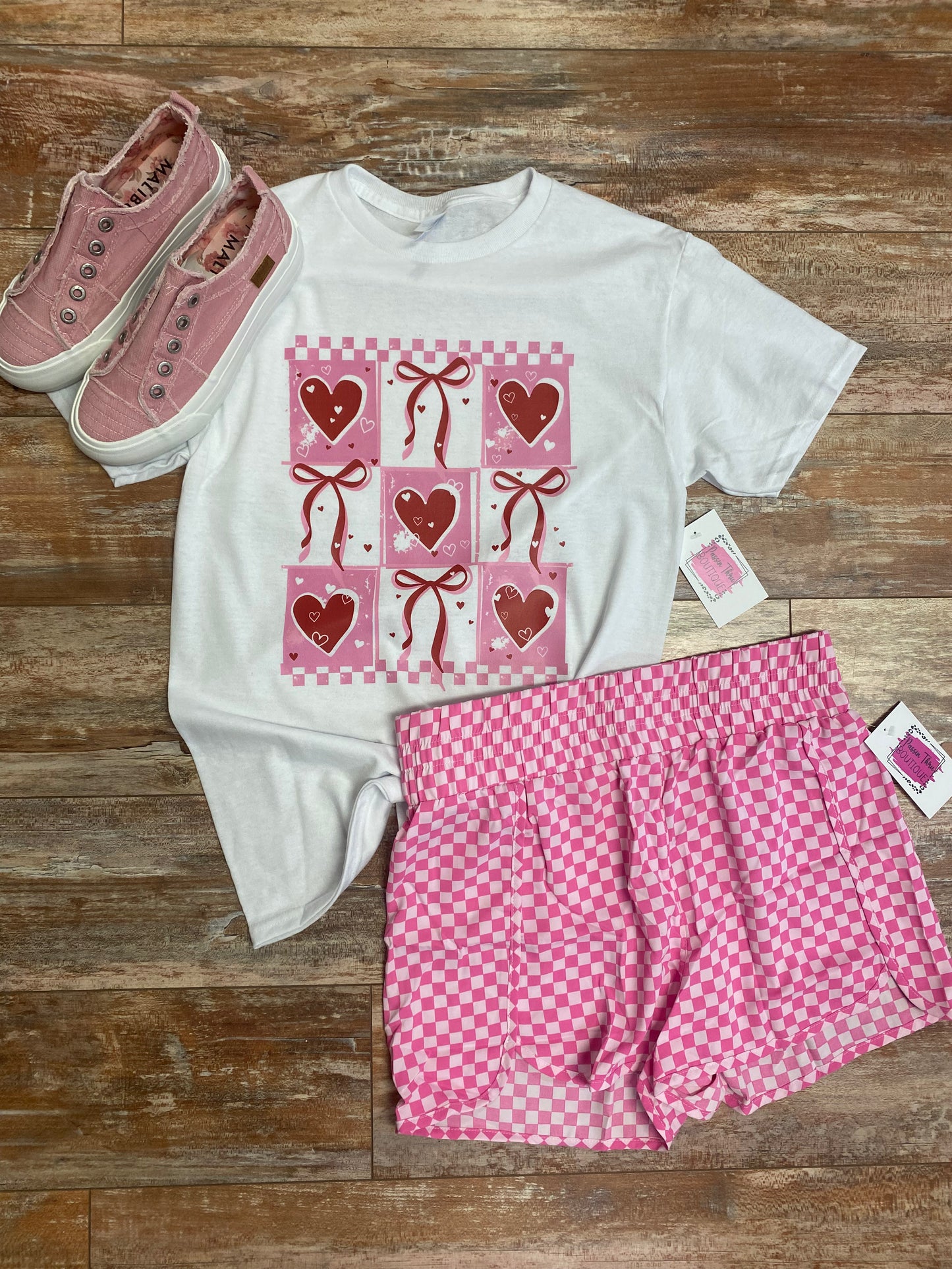 Multi Bow Heart Collage Tee