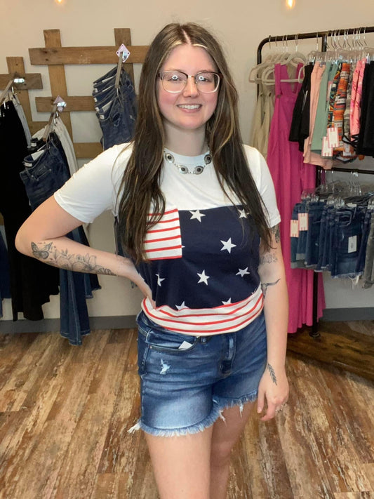 Red, White & Blue Top