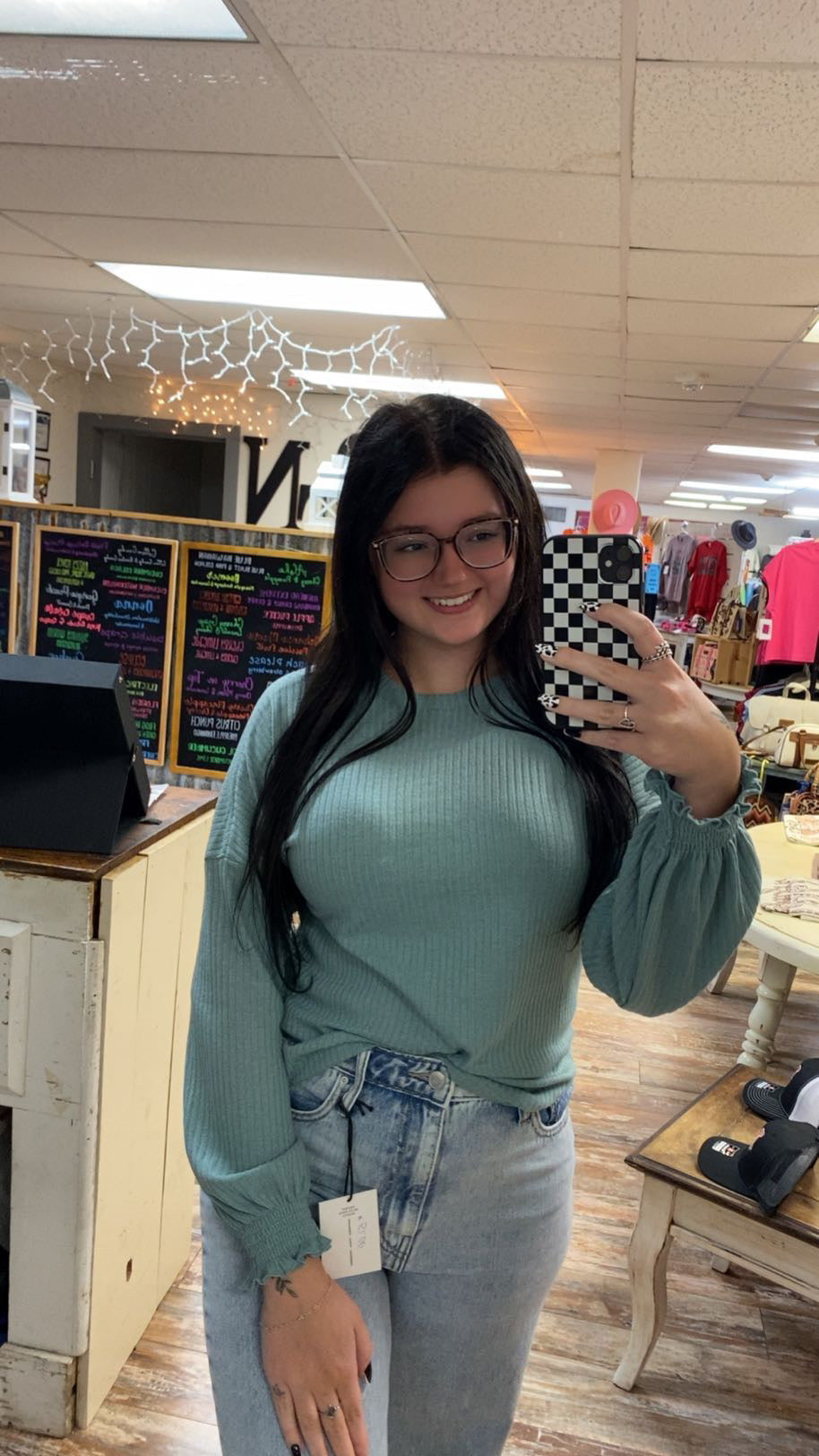 Relaxed Fit Casual Ribbed Long Sleeve