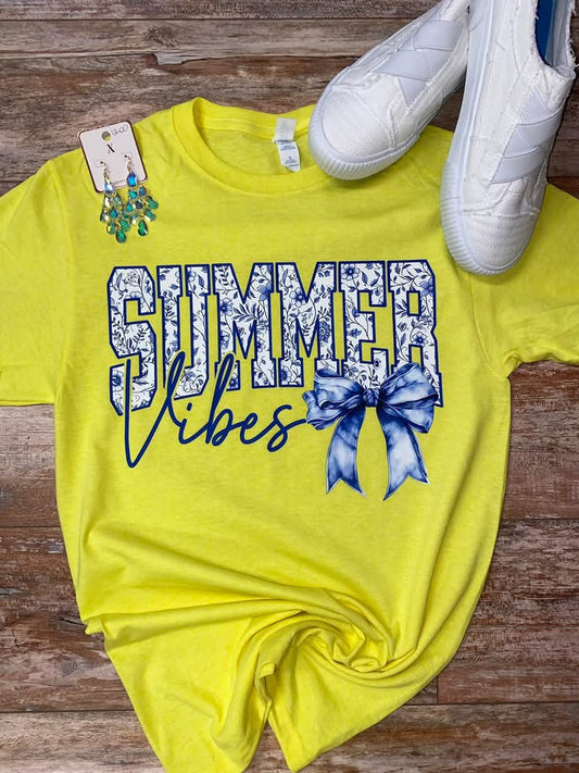 Floral Toile Summer Vibes Tee