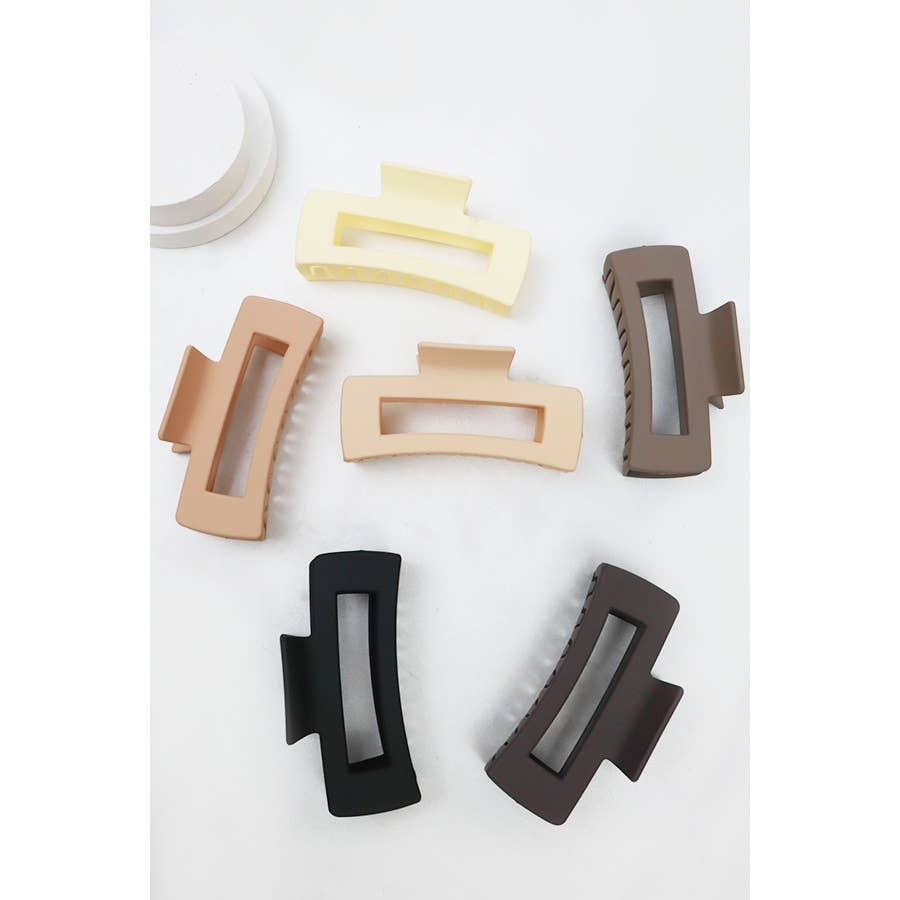Neutral Tones Matte Hair Claw Clip