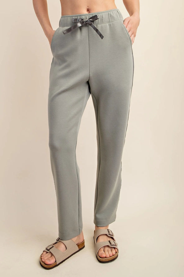 Scuba Jogger with Side Satin Detail