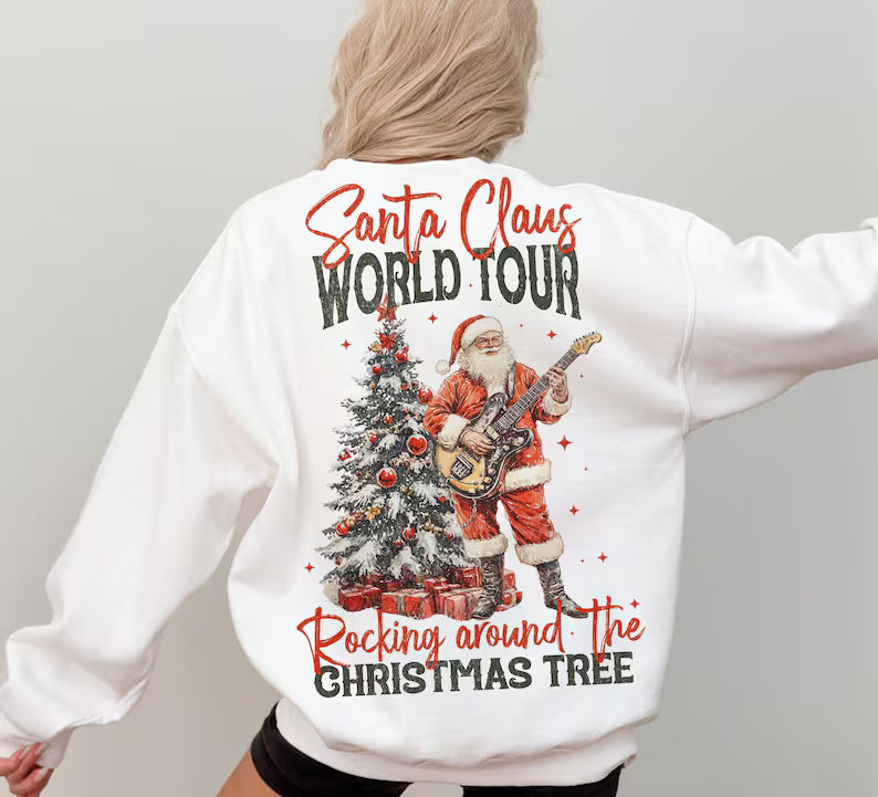 Santa World Tour Tee Or Pullover