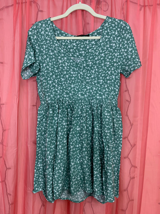 Sage Junior V-Neck Floral Dress