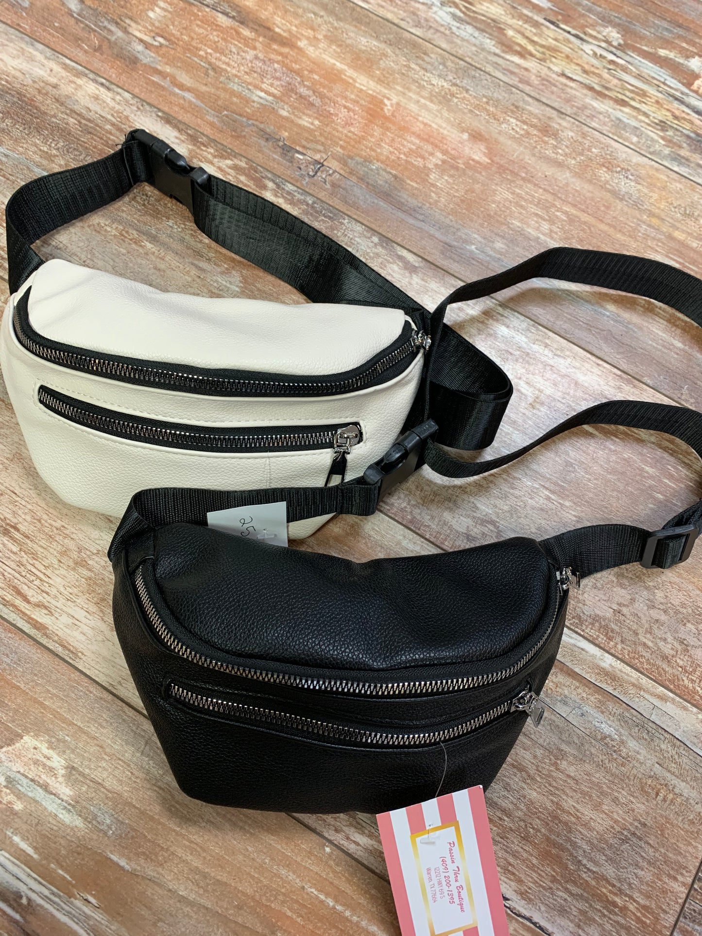 Going Far Faux Leather Fanny Pack