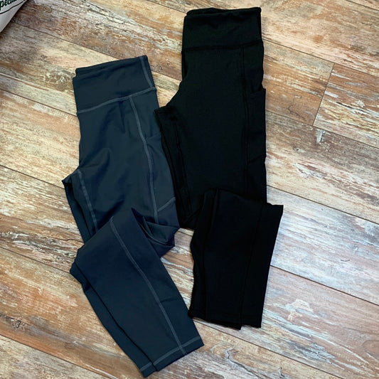 Basic Full Length Leggings With Pockets